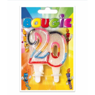 Bougie Chiffre 20