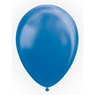 25 Balloons 12" metallic blue