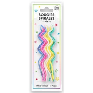 12 bougies Spirales