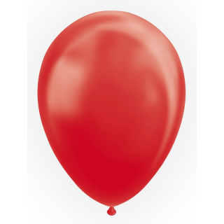10 Balloons 12" metallic red