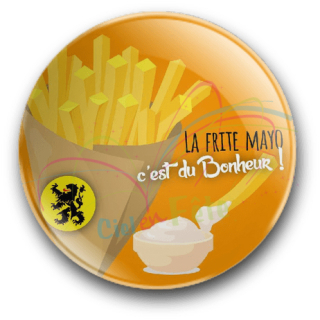 Badge La frite mayo c'est du bonheur