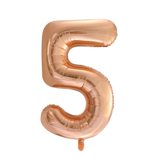 Foilballoon 34" no. 5 rose gold