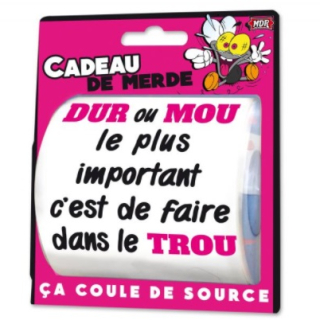 Papier toilette Cadeau de merde