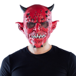 Pc. Masque tête latex Creepy devil