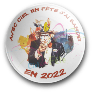Badge Avec Ciel En Fête j'ai bandé en 2022
