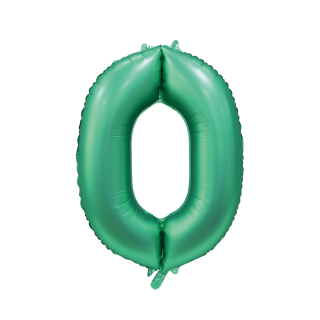 Foilballoon 34" no. 0 satin green