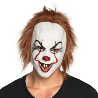 Masque tête latex Killer clown