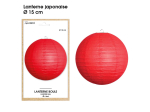Lanterne Boule diamètre 15 cm - Couleur : Rouge