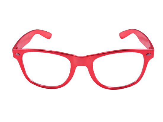 Lunettes Rouge Métallique