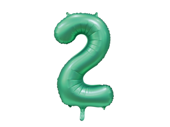 Foilballoon 34" no. 2 satin green