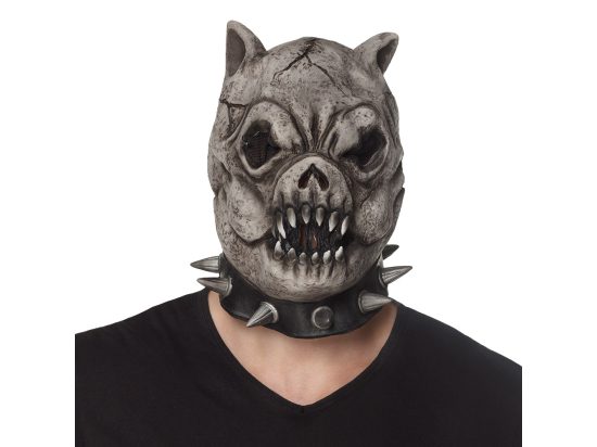Masque tête latex Evil bulldog