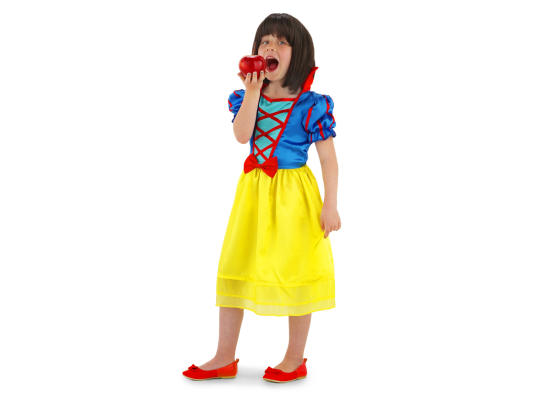 Robe de Princesse Blanche Neige Filles - Taille Enfant M - 116-134