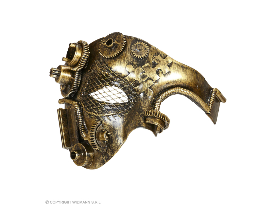 DEMI-MASQUE STEAMPUNK CUIVRE