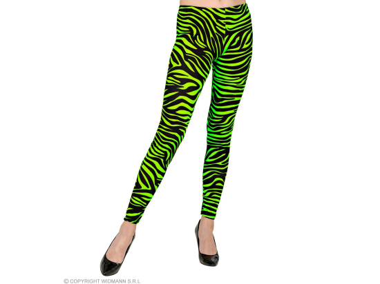 LEGGINGS DES ANNEES 80 ANIMALIER VERT"