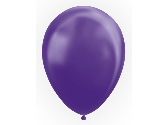 25 Balloons 12" metallic purple