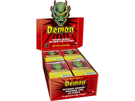 DEMON MACHINE GUN 40 COUPS EN PRESENTOIR