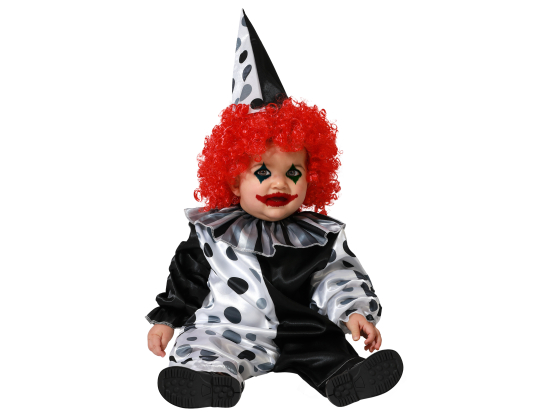 DÉGUISEMENT CLOWN HALLOWEEN GRIS + 24 MOIS