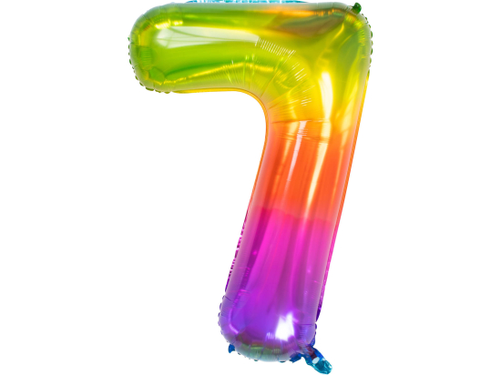 Ballon Chiffre 7 Multicolore 86cm