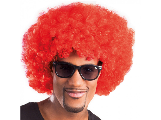 Perruque Afro Rouge