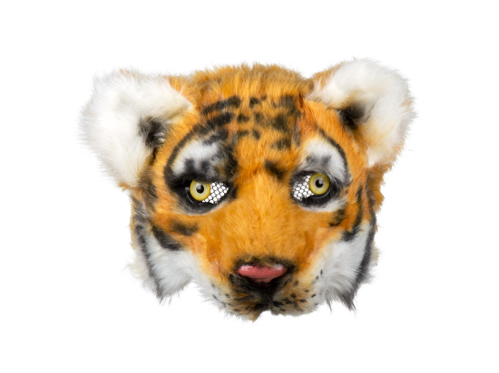 Demi-masque peluche Tigre