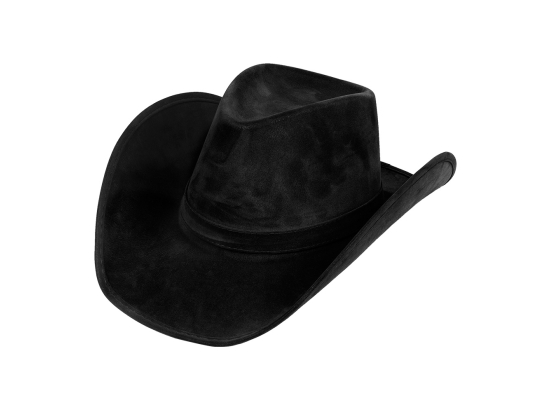 Pc. Chapeau Wyoming noir (cuir faux)