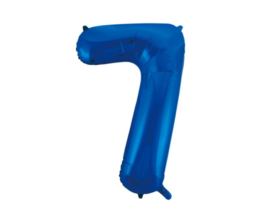 Foilballoon 34" no. 7 blue