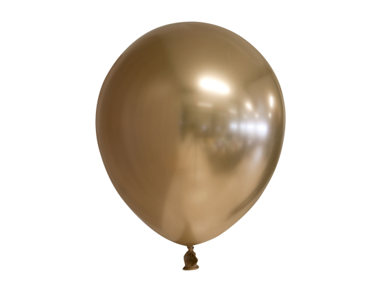 10 Mirror balloons 12" gold