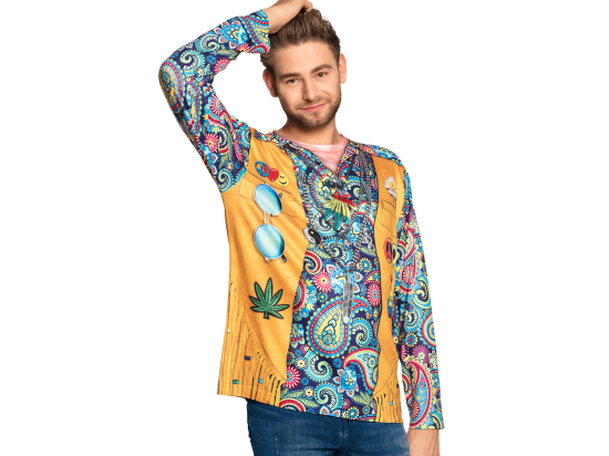 Chemise photoréaliste Hippie hunk