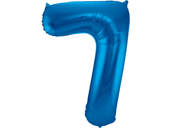 Ballon Chiffre 7 Bleu 86cm