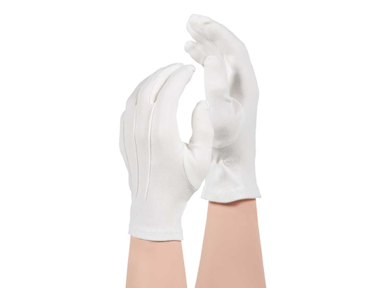 APOLLO PARTY GANTS EN COTON BLANC, XXS