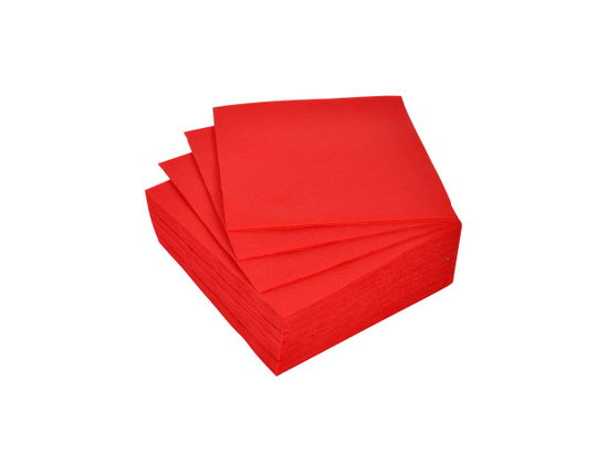 SET DE 40 SERVIETTES VITAMINE EN PAPIER 2 PLIS 38*38CM ROUGE