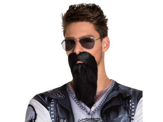 Barbe brune Biker