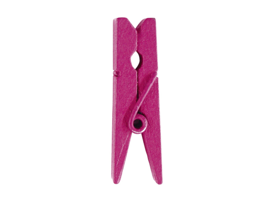 Mini pince en bois Fuchsia