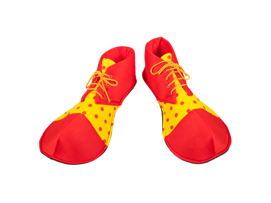 Chaussures de clown en tissue
