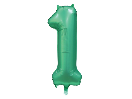 Foilballoon 34" no. 1 satin green