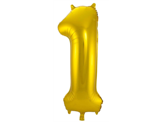 Ballon Chiffre 1 Or 86cm