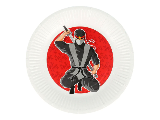 Assiettes en papier Ninja