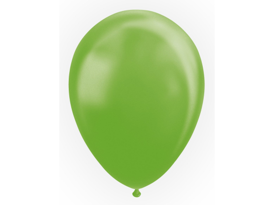 Ballon Vert Citron - Effet Perle