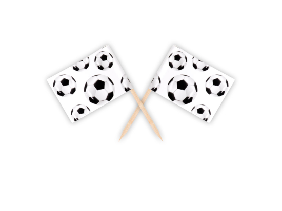 Set 24 Bâtonnets de drapeau Football