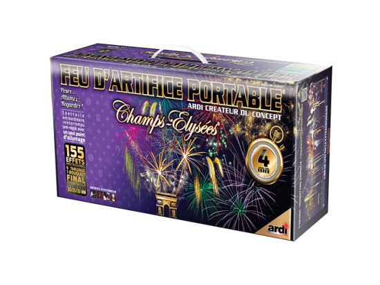 PORTABLE® LUXE PYROTECHNIQUE FRANCAIS - 4MIN