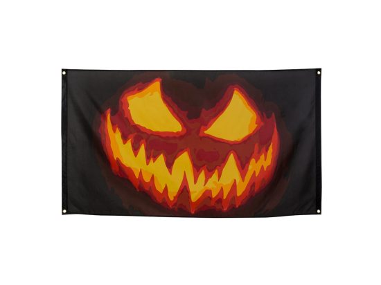 Drapeau polyester Creepy Pumpkin