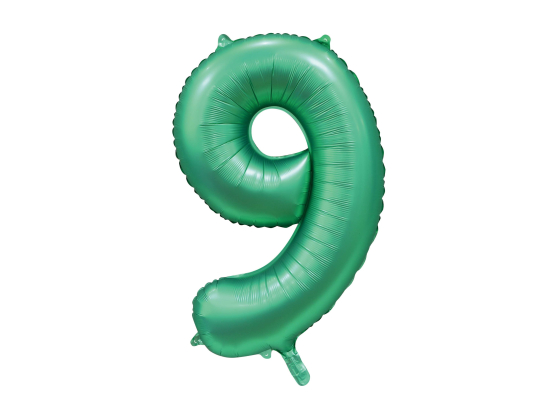 Foilballoon 34" no. 9 satin green