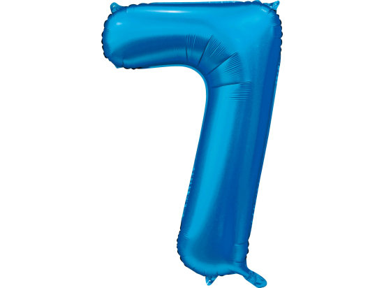 Foilballoon 34" no. 7 satin blue