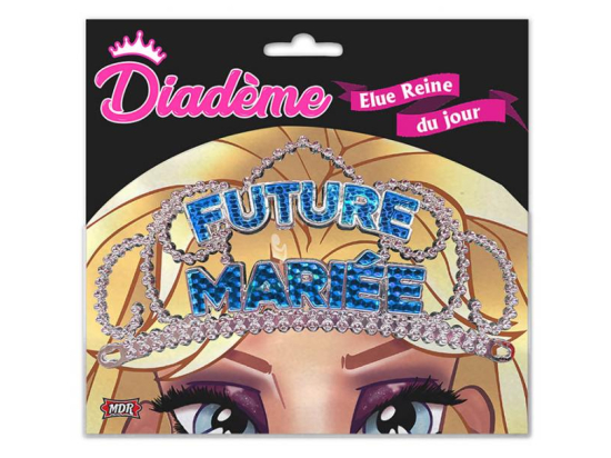 Diadème Future mariée bleu