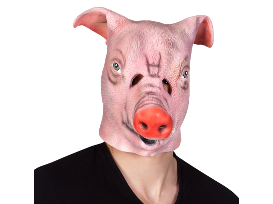 Pc. Masque tête latex Cochon