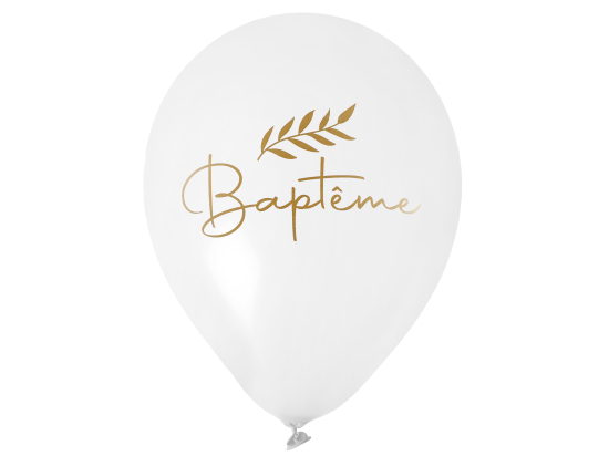 Ballon Baptême Or