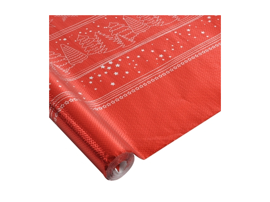 NAPPE CHROMEE DECOREE 1,18*5M ROUGE