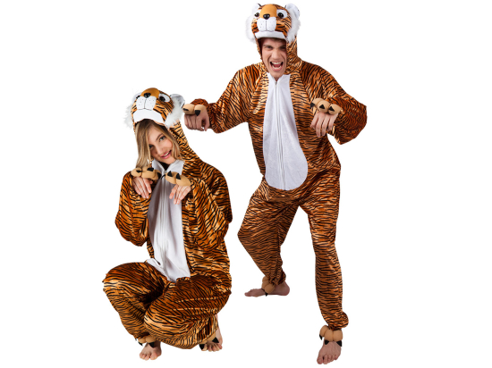 Costume adulte Tigre peluche