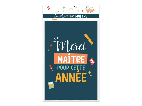 CARTE+ENVELOPPE MAITRE