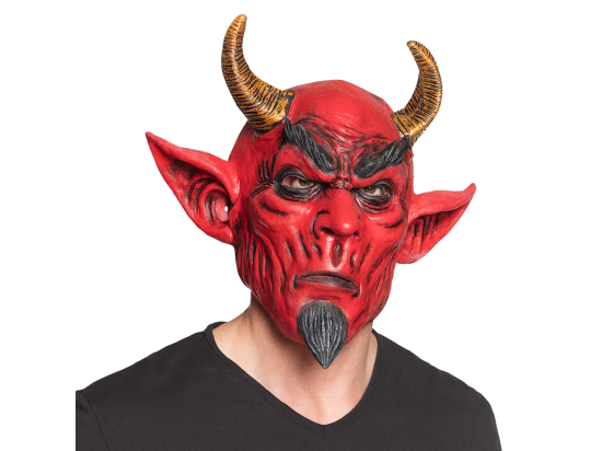 Masque tête latex Diable